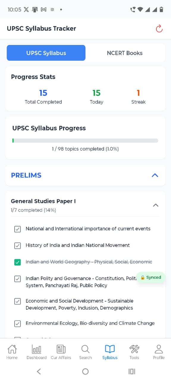 UPSC Topper App Screenshot 8